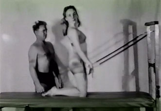 Archival image of Joseph Pilates and Romana Kryzanowska